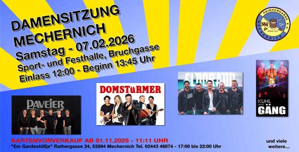 2026 Damensitzung Kartenvorverkauf